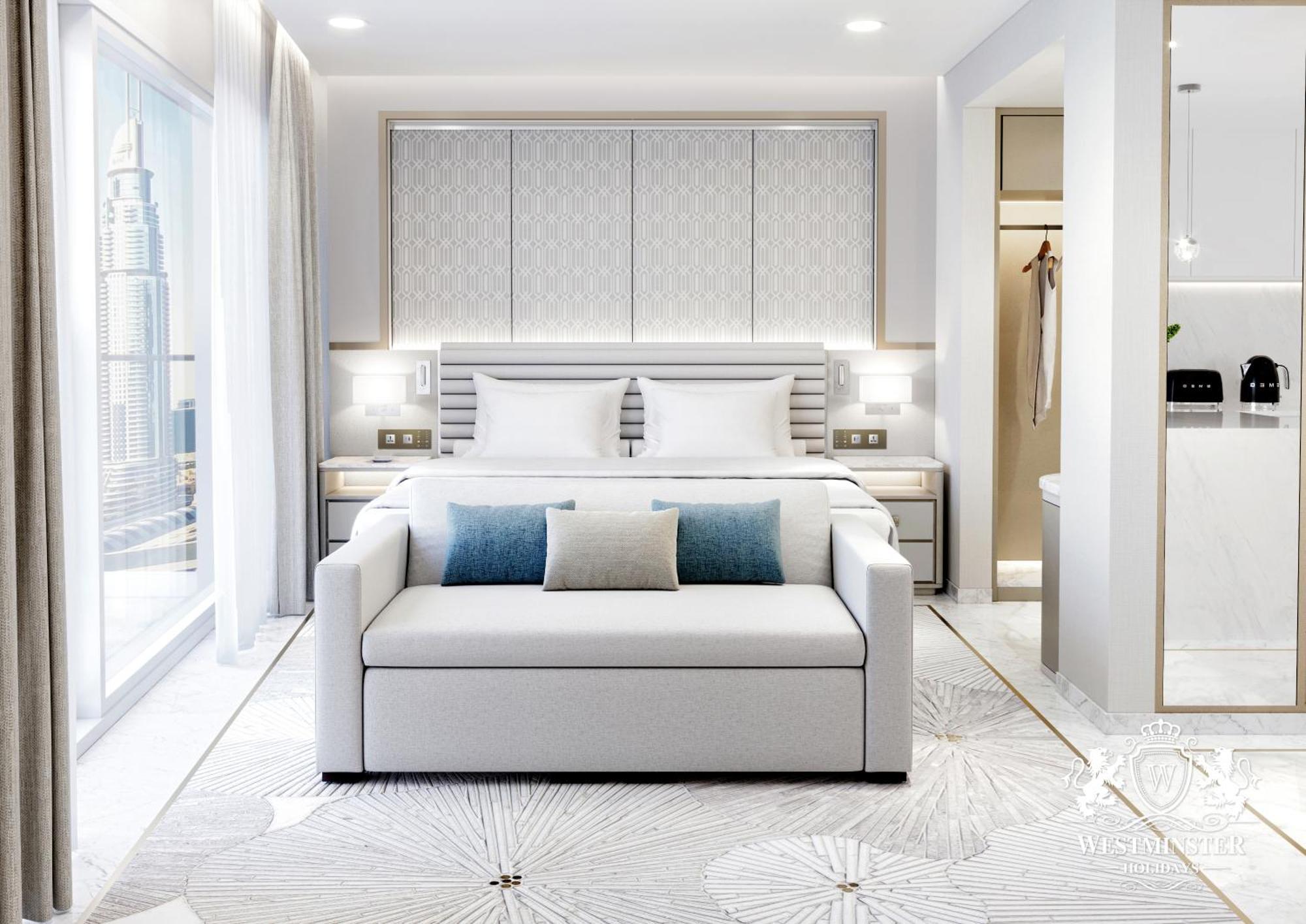 Westminster Dubai Mall Exterior photo A rendering of a bedroom in a Signature Suite